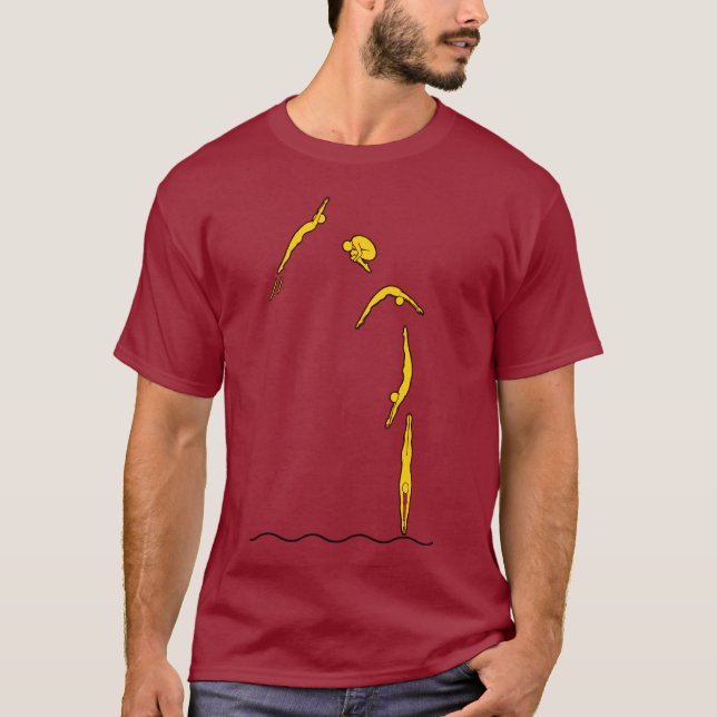SpringBoard, Högt Hopp och Simning T Shirt (Framsida)