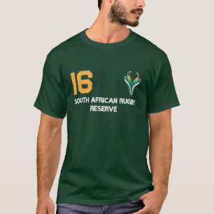 Springbok Ansikte South Afrika Flagga T Shirt