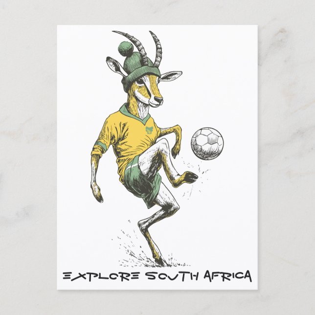 Springbok Star Striker Vykort (Framsida)