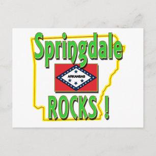 Springdale Sten! (grön) Vykort