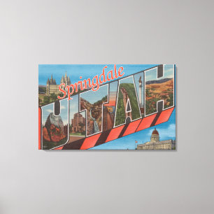 Springdale Utah - stora brevplatser Canvastryck