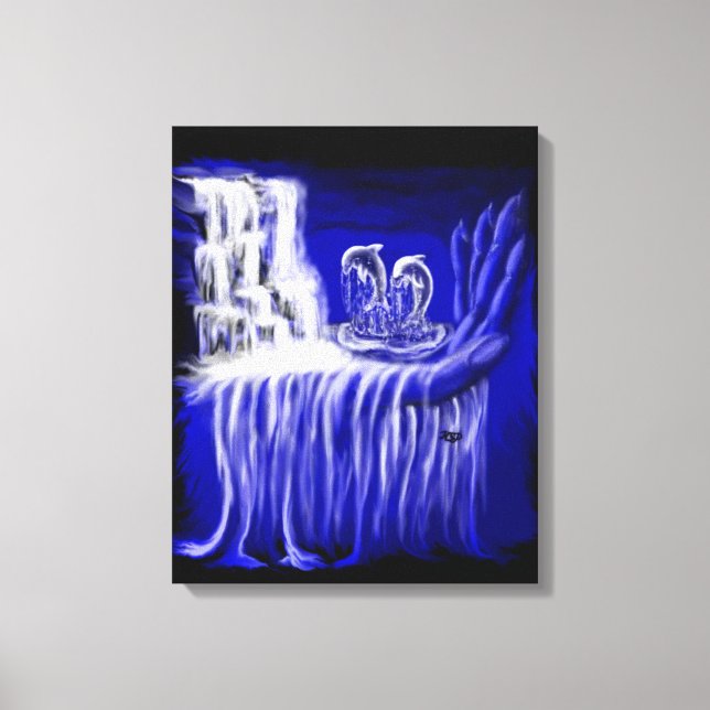 Springenden Delfine Canvastryck (Framsida)