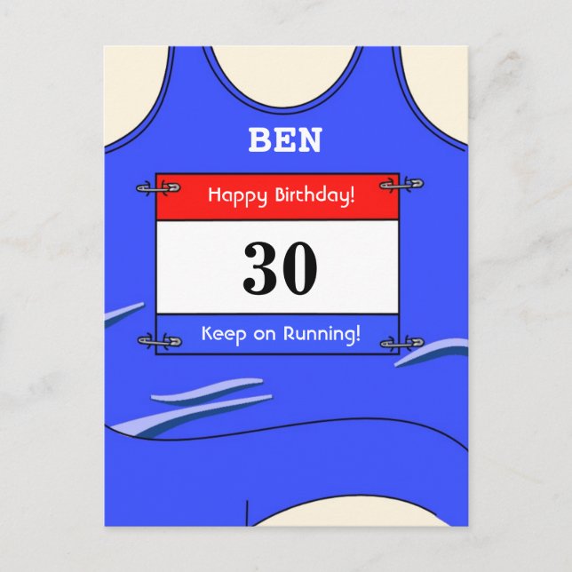 Springer Blue Vykort (Framsida)