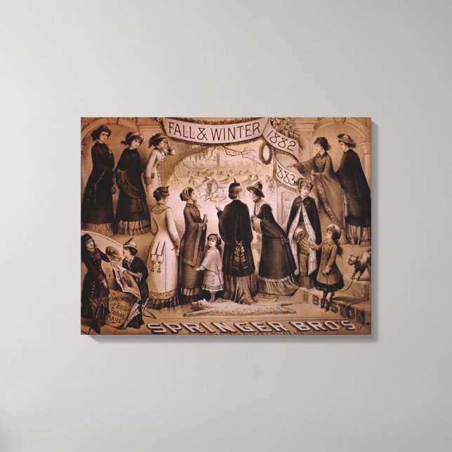 "Springer Brothers, Boston, Fall and Winter Collec Canvastryck (Framsida)