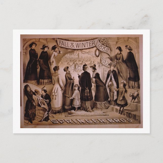"Springer Brothers, Boston, Fall and Winter Collec Vykort (Framsida)