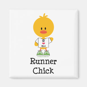 Springer Chick Halva Marathon Magnet