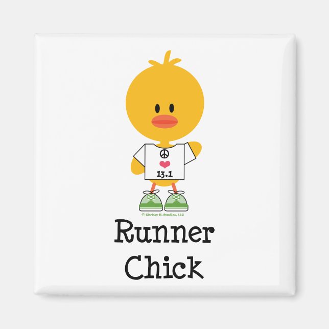 Springer Chick Halva Marathon Magnet (Framsidan)
