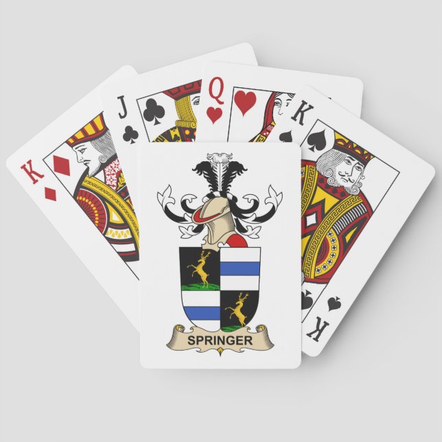 Springer Family Crest Spel Kort (Baksidan)