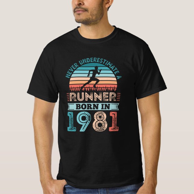 Springer född 1981, 40:e födelsedagspresent i Papp T Shirt (Framsida)