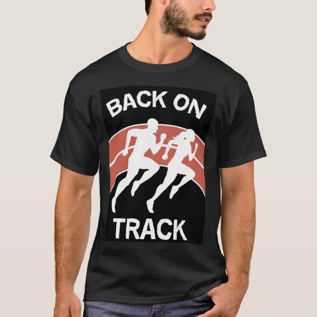 Springer för Athletic Track | Spåra Idrottsmän | S T Shirt (Framsida)