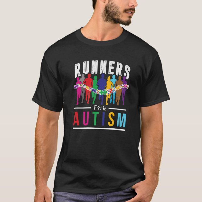 Springer för autism - medvetenhet om autism Spring T Shirt (Framsida)