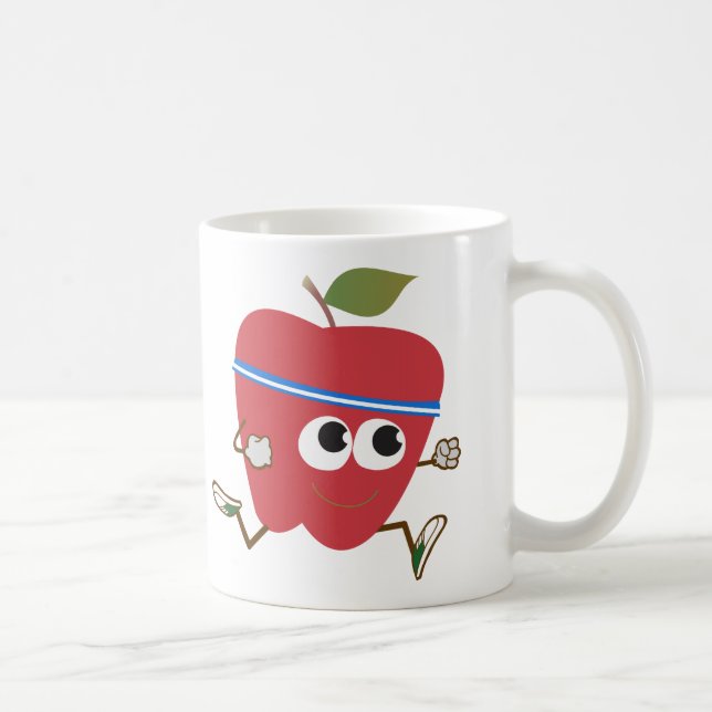 Springer för Cute Apple Kaffemugg (Höger)