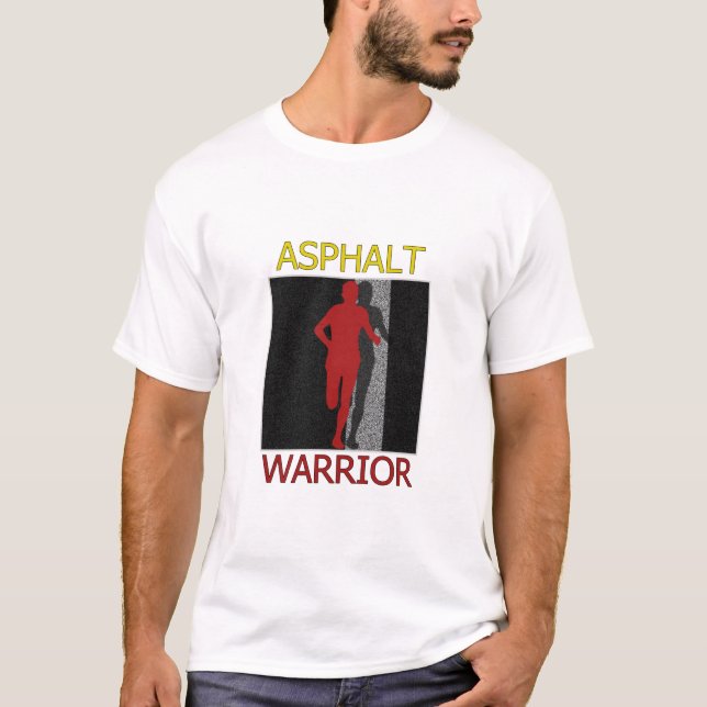 Springer för manasfaltkrigare t-shirt (Framsida)