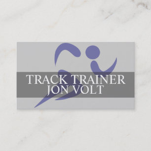 Springer för spårtränare Athletics Tävling Visitkort