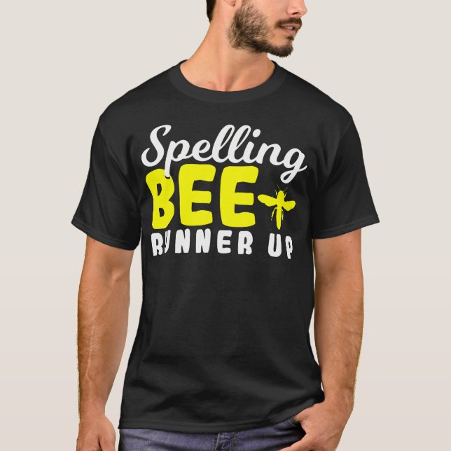 Springer för stavningsbin uppåt - 2:e Ställe-stavn T Shirt (Framsida)