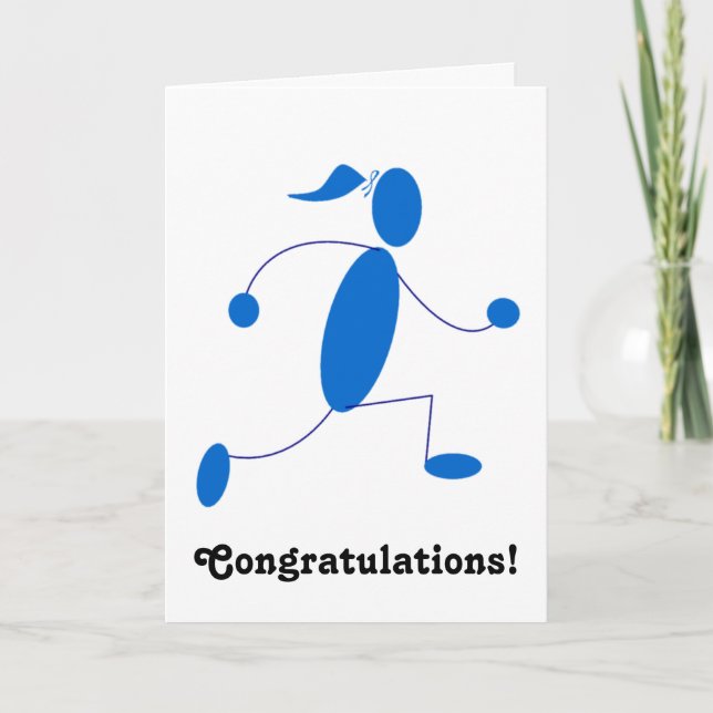 Springer Girl Grattiss Card Kort (Framsida)