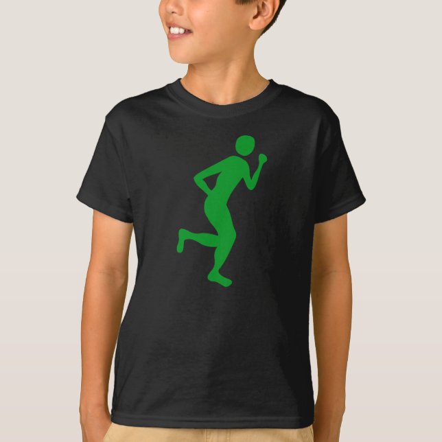Springer (handjur) - Grönt av gräs T Shirt (Framsida)