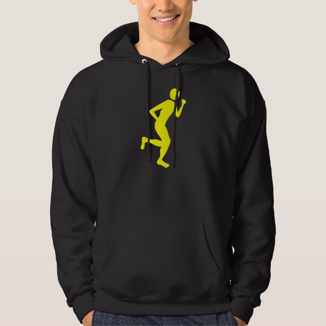 Springer (handjur) - Gult Sweatshirt Med Luva (Framsida)