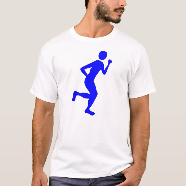 Springer (hane) - blått tee shirt (Framsida)