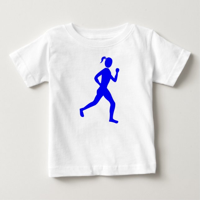 Springer (hondjur) - blått t-shirt (Framsida)