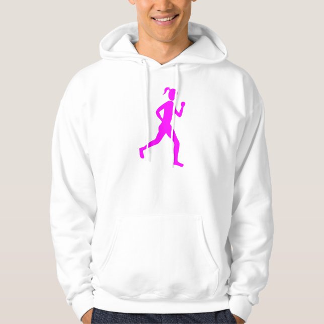 Springer (hondjur) - Magenta Hoodie (Framsida)