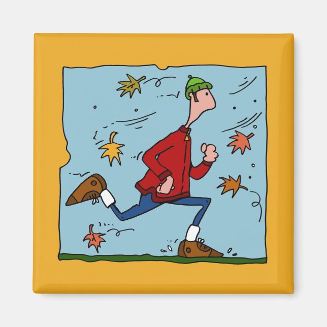 springer hösten (kille) magnet (Framsidan)