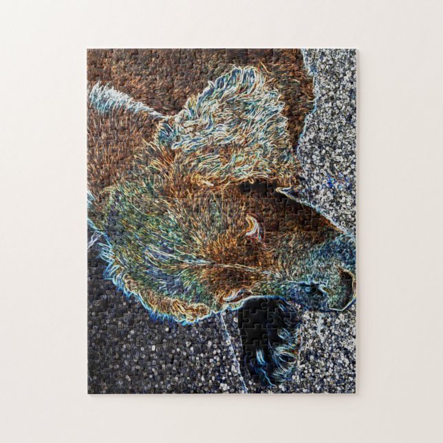 Springer Hund Jigszawa Pussel (Vertikal)