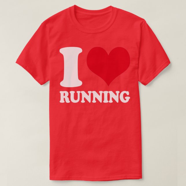 Springer I Kärlek Running T Shirt (Design framsida)