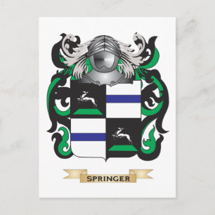 Springer Jackar om Arm (Family Crest) Vykort