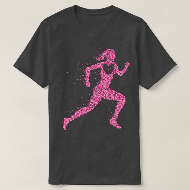 Springer Joggerin Heart Joging Running T Shirt (Design framsida)