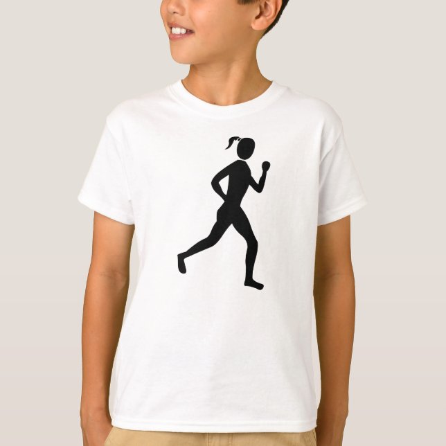 Springer (kvinnlig) - Svart T-shirt (Framsida)