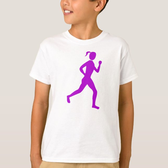 Springer (kvinnor) - Lila Tee Shirt (Framsida)
