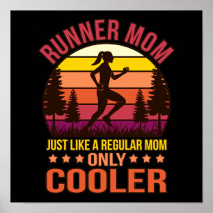 Springer Mamma Definition Halva Marathon som kör Ä Poster