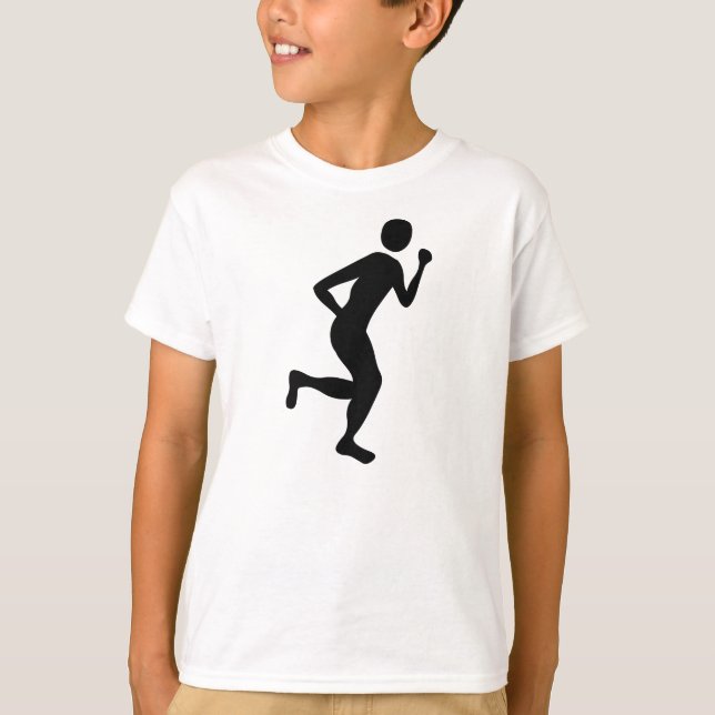 Springer (manlig) - svart t-shirt (Framsida)