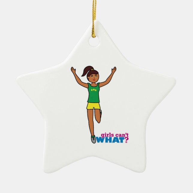 Springer - Mörk - Ingen Avslutat rad Julgransprydnad Keramik (Framsidan)