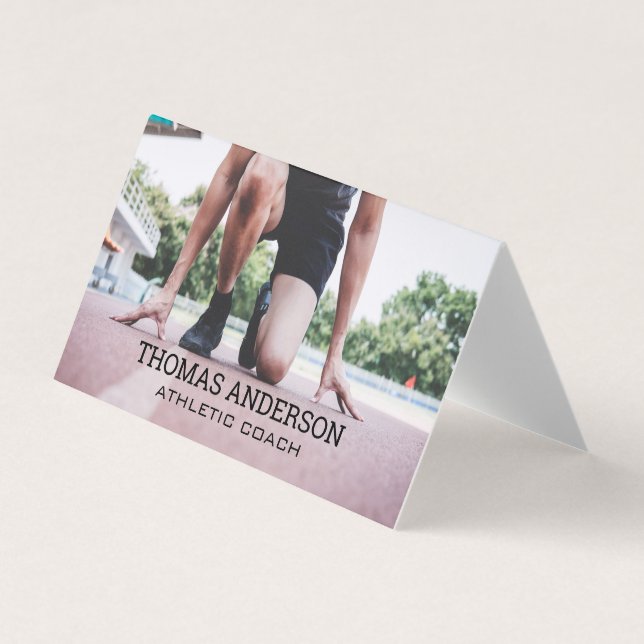 Springer om spårningen visitkort (Framsida)