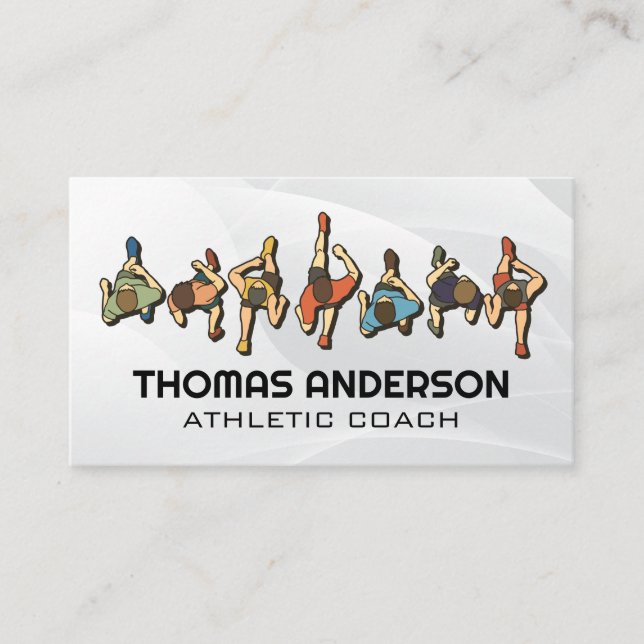 Springer, översta vy visitkort (Framsida)