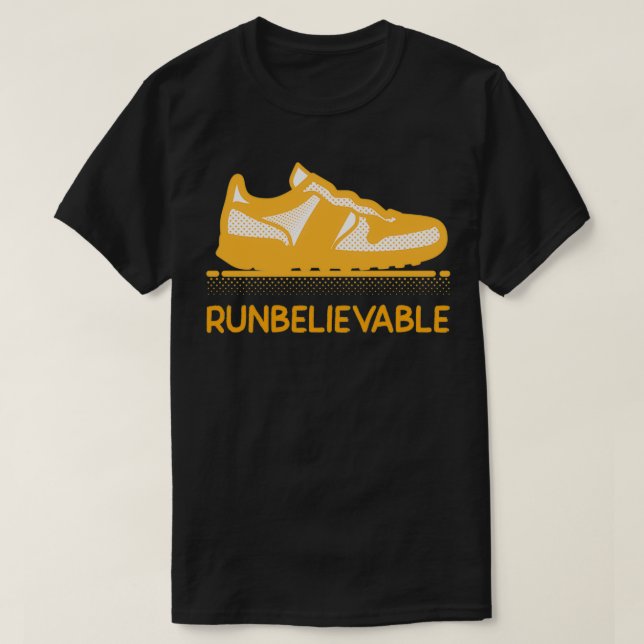 Springer Running Joggare Marathon Fitness dio Gift T Shirt (Design framsida)