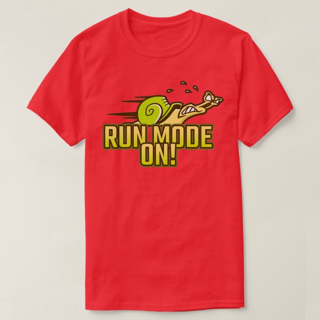 Springer Running Joggare Marathon Fitness dio Gift T Shirt (Design framsida)