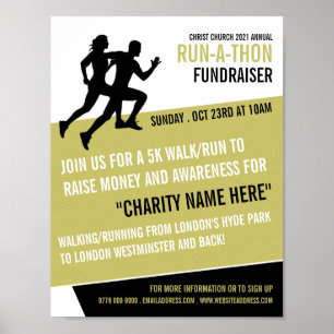 Springer Silhouette, Charity Springa-Walk-a-Thon-h Poster