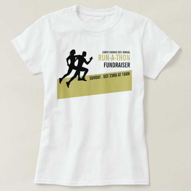 Springer Silhouette, Charity Springa-Walk-a-Thon-h T Shirt (Design framsida)