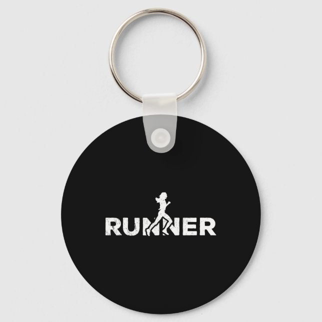Springer Silhouette Jogger Marathon Idrottsman Nyckelring (Framsida)
