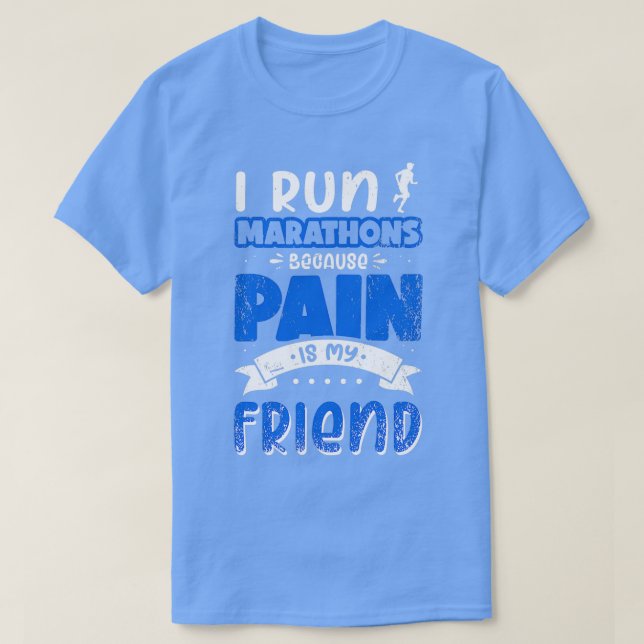 Springer som säger maratonjoggande joggare som säg t shirt (Design framsida)