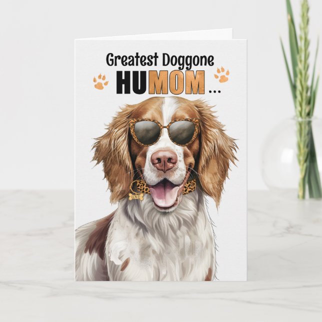 Springer Spain Hund Best HuMOM Now Mors dag Helgkort (Framsida)