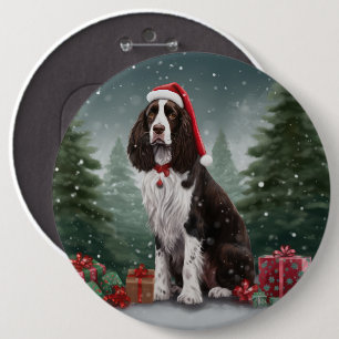 Springer Spain Hund i Snö jul Knapp