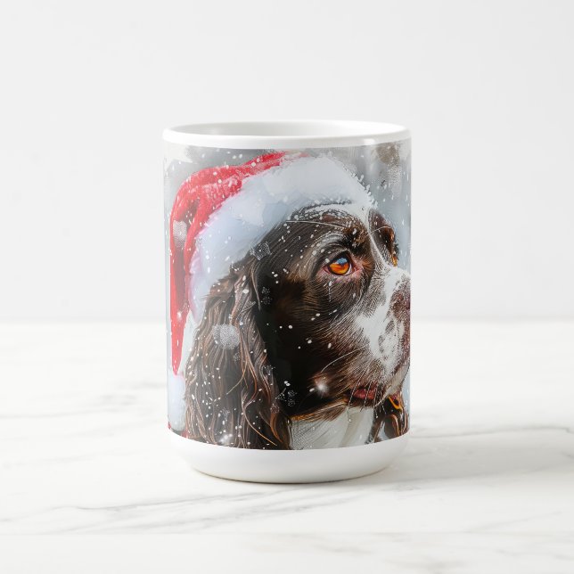 Springer Spain Hund jul Festive Kaffemugg (Center)