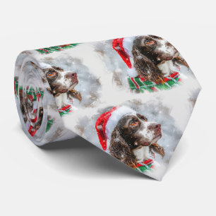 Springer Spain Hund jul Festive Slips