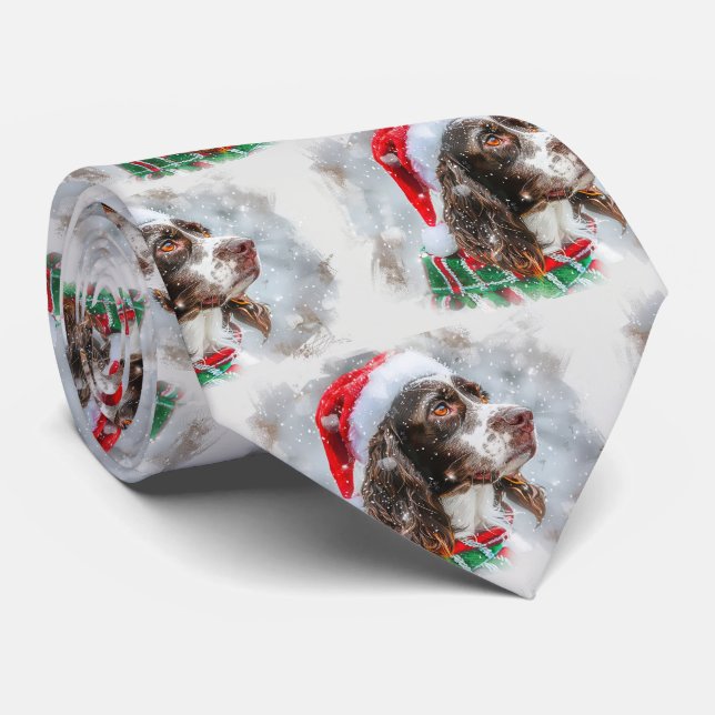 Springer Spain Hund jul Festive Slips (Rullad)