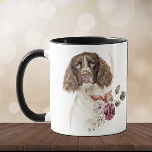 Springer Spain Hund Winter Bouquet Mugg