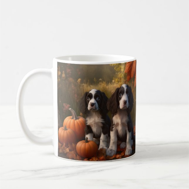 Springer spanel Puppy Autumn Delight Pumpkin Kaffemugg (Vänster)